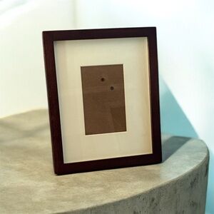 Pottery Barn Brown Wooden Rectangle Picture Frame 9”x11”